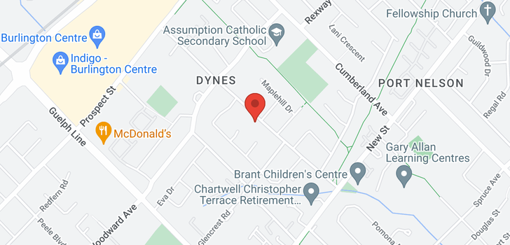 map of 568 Dynes Road
